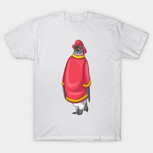 Penguin Firefighter Fire department T-Shirt